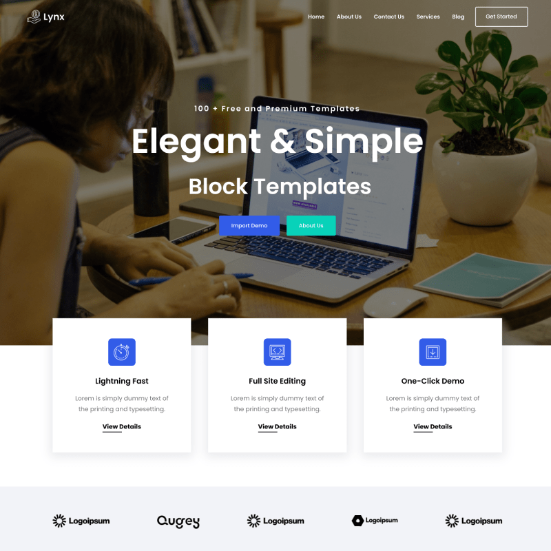 Gutenify Lynx WordPress theme screenshot