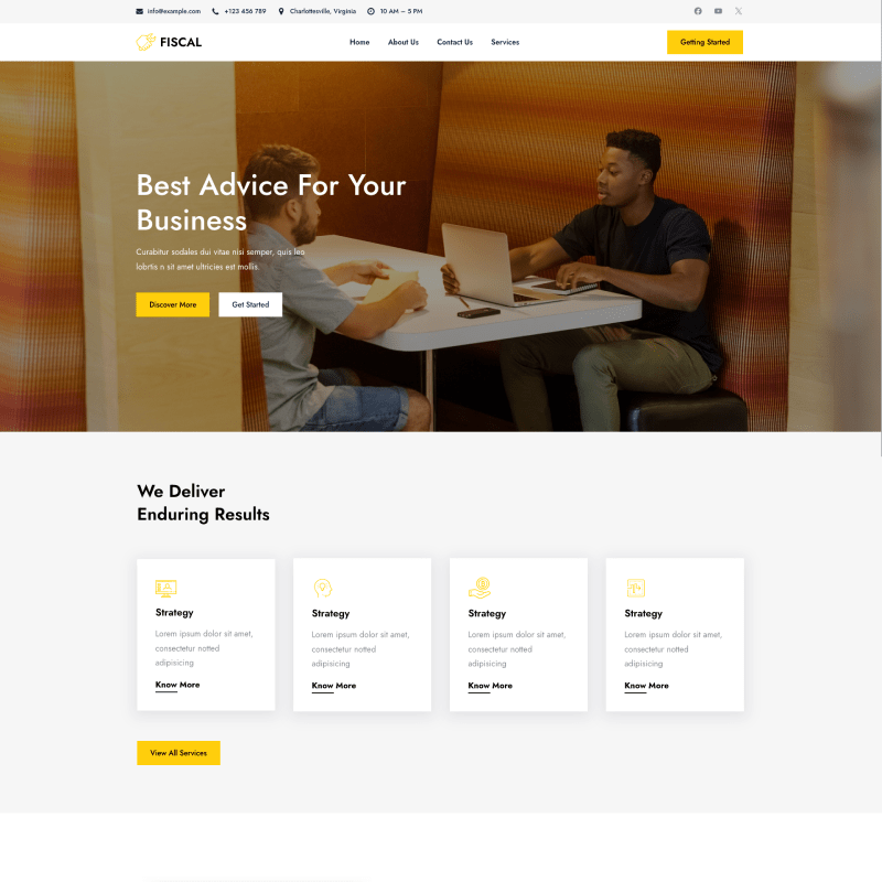 Gutenify Fiscal WordPress theme screenshot