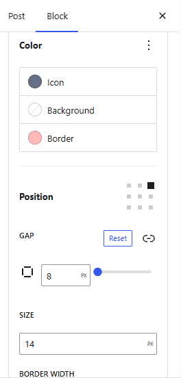 close button options