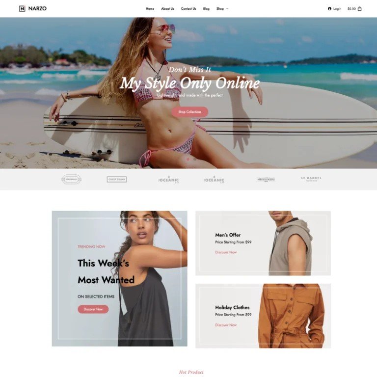 Gutenify Narzo Starter Template — Screenshot 2