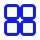 Grid of blocks icon
