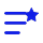 Menu icon with star badge